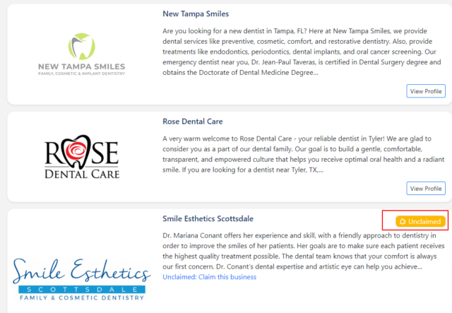 how to claim an existing listing