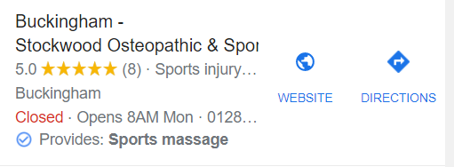 Example of services justification in GMB