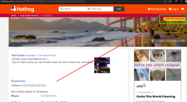 Hotfrog Claim This Business