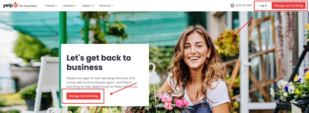 Yelp Manage My Listing